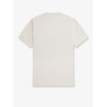 Cotton T-shirt with striped motif