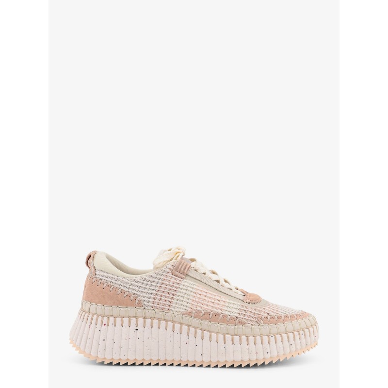 Nama low-top mesh sneakers with suede inserts