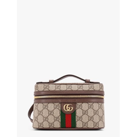 GG Supreme fabric shoulder bag with leather inserts