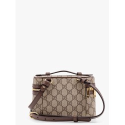 GG Supreme fabric shoulder bag with leather inserts
