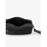 Nylon clutch bag with iconic logo embroidery