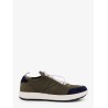 Low-top mesh sneakers with suede profiles