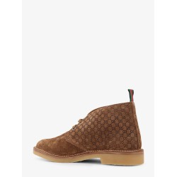 GG suede lace-up boots