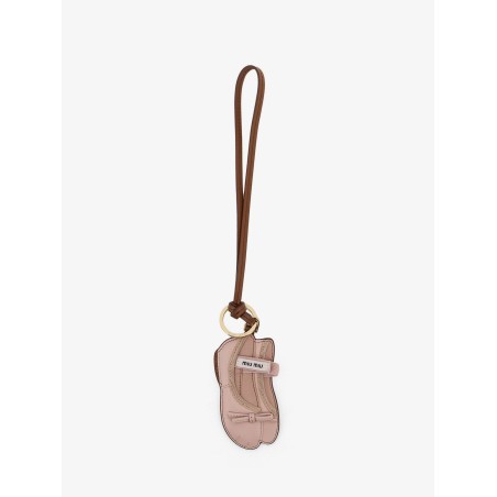 Miu Ballet leather key ring