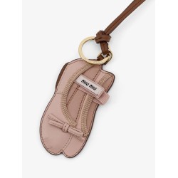 Miu Ballet leather key ring