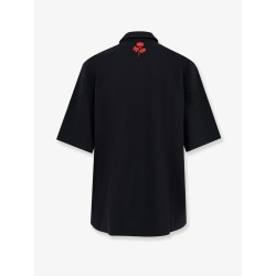 Technical fabric polo shirt with mesh inserts Adidas for Willy Chavarria