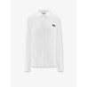 Cotton jersey polo shirt with logo patch