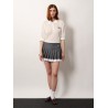 Cotton jersey polo shirt with logo patch