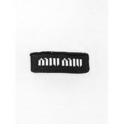 Cotton jersey polo shirt with logo patch