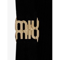 Viscose top with metal logo