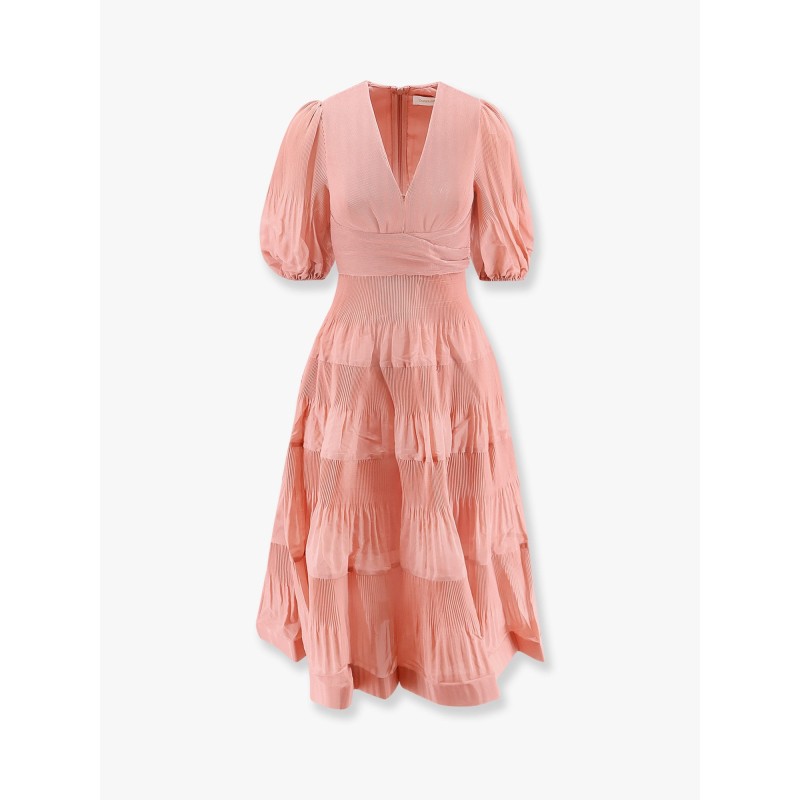 Pleated long dress