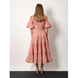 Pleated long dress