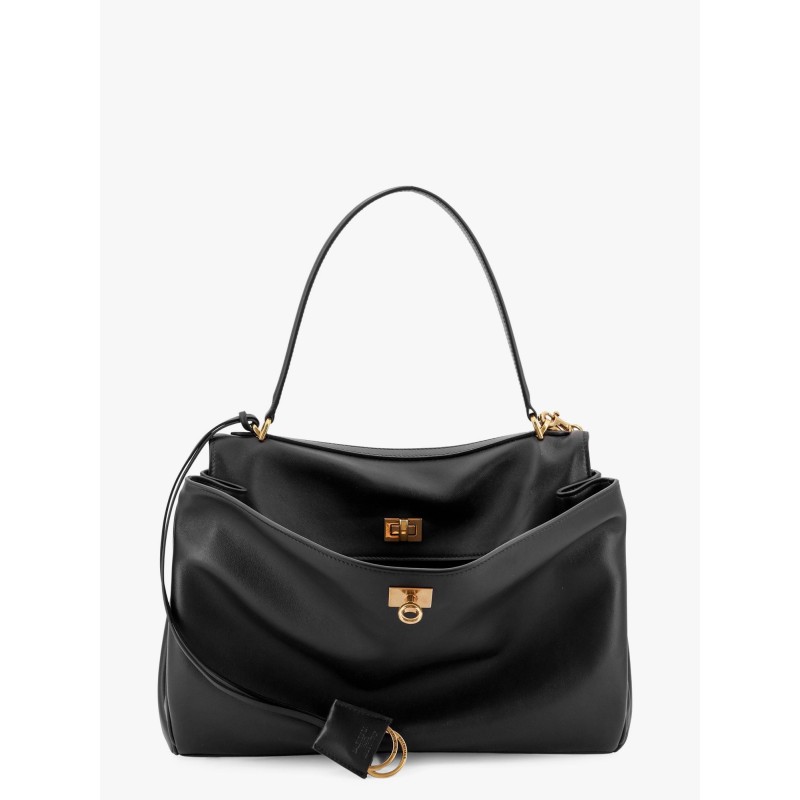 Rodeo leather shoulder bag with keyring detail