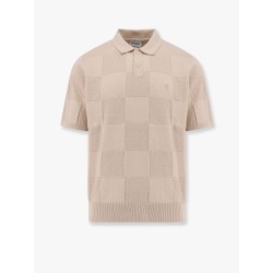 Checker cotton polo shirt