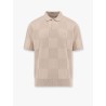 Checker cotton polo shirt