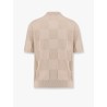 Checker cotton polo shirt