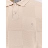 Checker cotton polo shirt