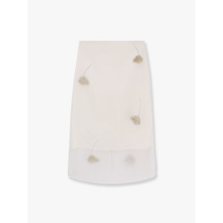 Silk skirt with jewel details