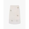 Silk skirt with jewel details