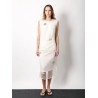 Silk skirt with jewel details