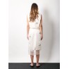 Silk skirt with jewel details