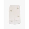 Silk skirt with jewel details
