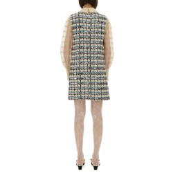 EMBROIDERED TWEED DRESS