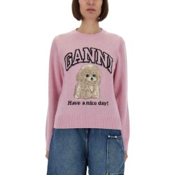 WOOL SWEATER WITH POODLE
