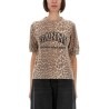 LEOPARD WOOL T-SHIRT