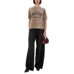 LEOPARD WOOL T-SHIRT