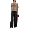 LEOPARD WOOL T-SHIRT