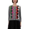 JACQUARD CASHMERE CARDIGAN