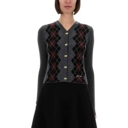 JACQUARD WOOL CARDIGAN