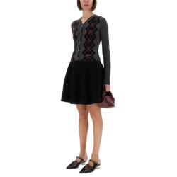 JACQUARD WOOL CARDIGAN
