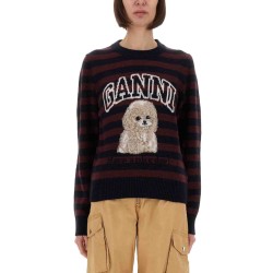 STRIPED SHIRT WITH POODLE