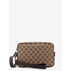 GG Supreme fabric shoulder bag with leather inserts