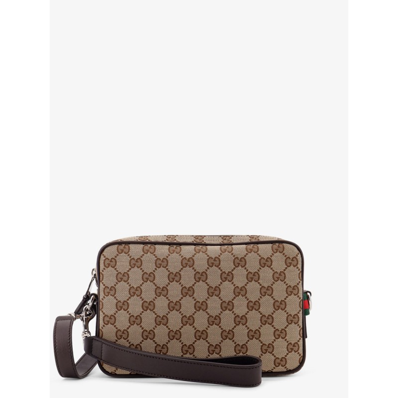 GG Supreme fabric shoulder bag with leather inserts