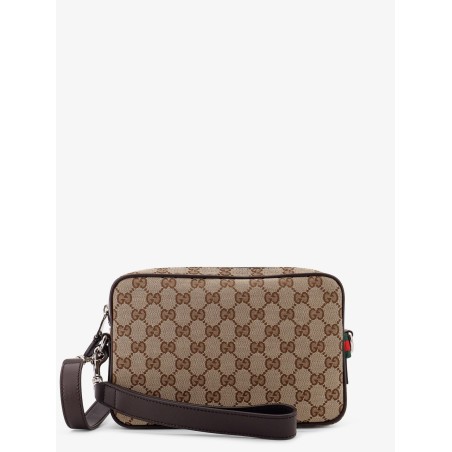 GG Supreme fabric shoulder bag with leather inserts