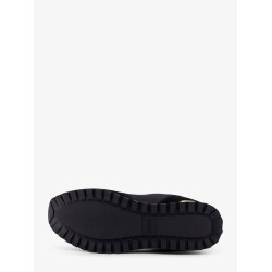 Nylon sneakers with suede inserts
