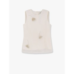 Silk top with jewel details