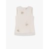Silk top with jewel details