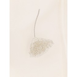 Silk top with jewel details