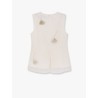 Silk top with jewel details