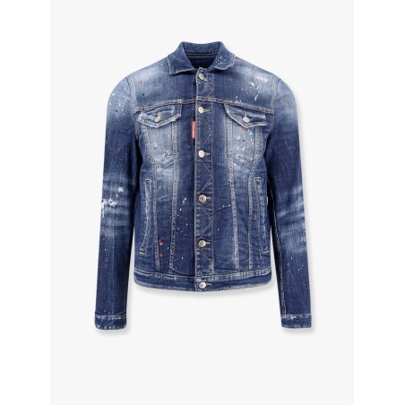 Dan jean jacket with destroyed effect