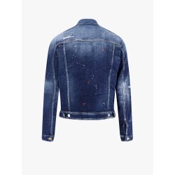 Dan jean jacket with destroyed effect