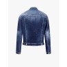 Dan jean jacket with destroyed effect