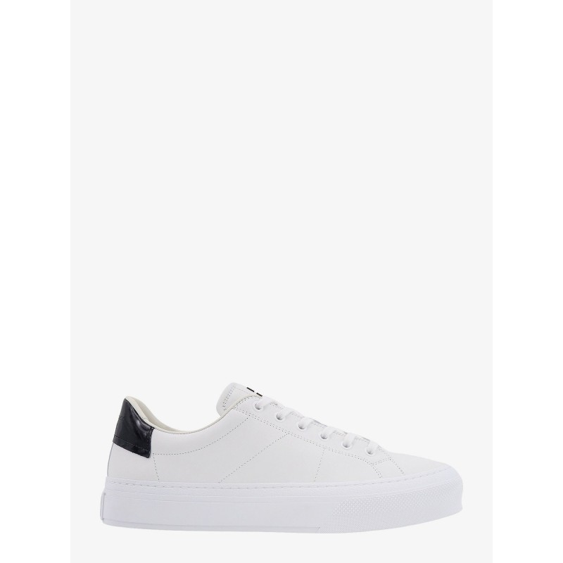 Leather sneakers with 4g metal logo