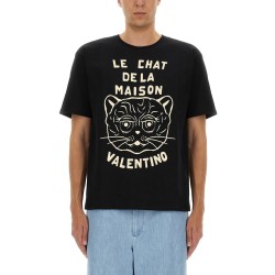 COTTON T-SHIRT WITH "CHAT DE LA MAISON" PRINT