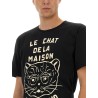 COTTON T-SHIRT WITH "CHAT DE LA MAISON" PRINT