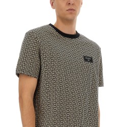 MONOGRAMMED JACQUARD T-SHIRT